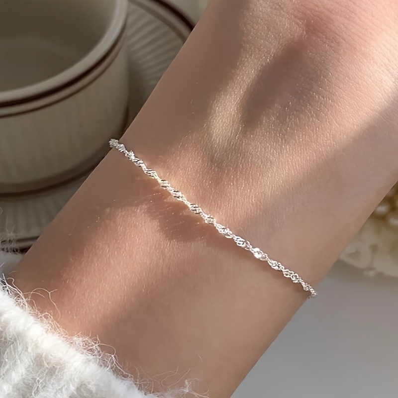 Boho Wave Bracelet and Anklet Set